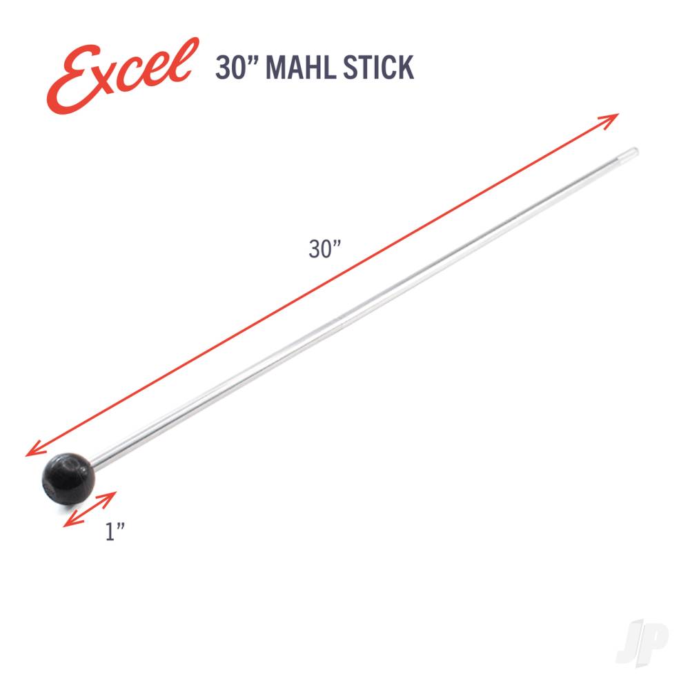 Excel : 3/8x30in Round Aluminium Mahlstick