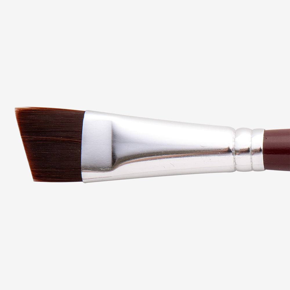 Handover : Synthetic Artist Brush Angled Bristles : Student Quality : 3/4 in