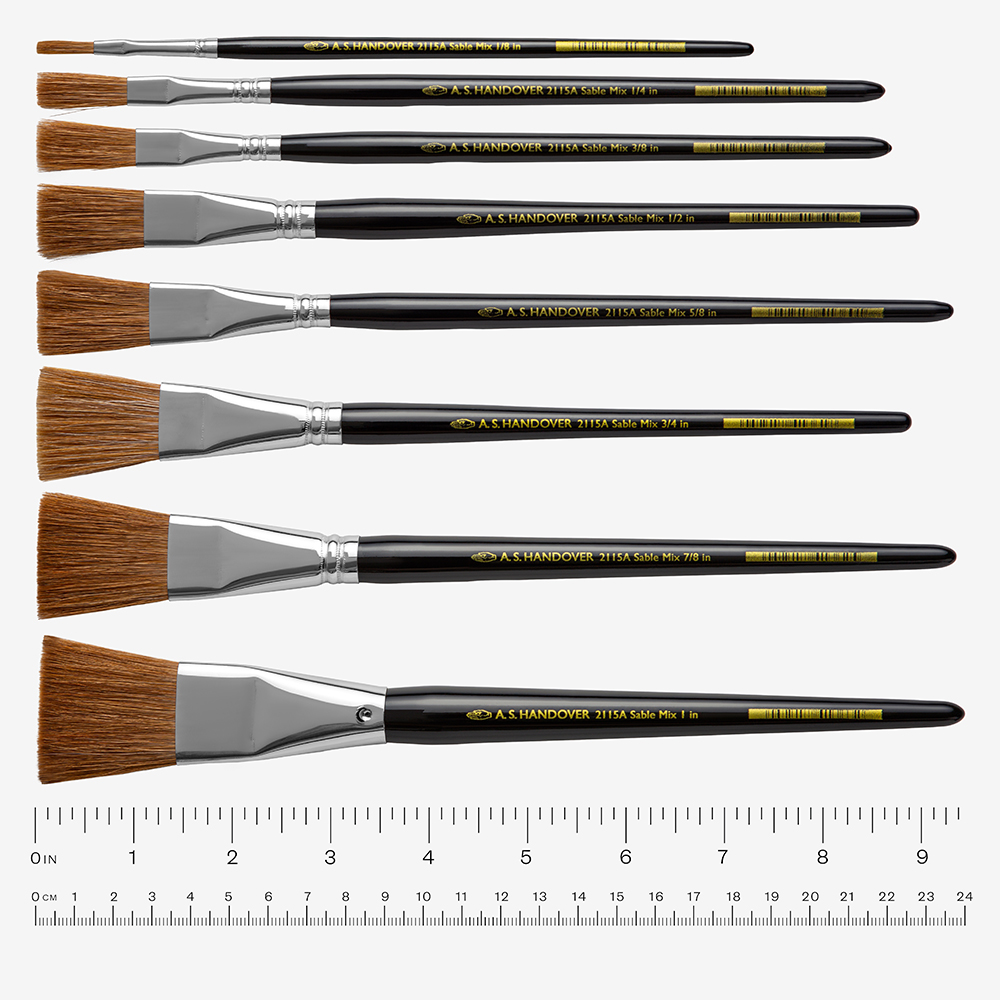 Handover : Sable Mix One Stroke Long Hair Signwriting Brush : 7/8 in