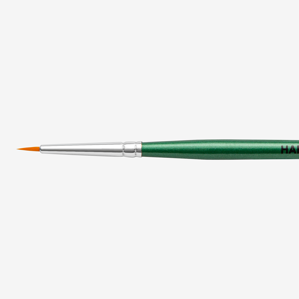Handover : Pointed Artists Brush : Synthetic Hair Green Handle : #00