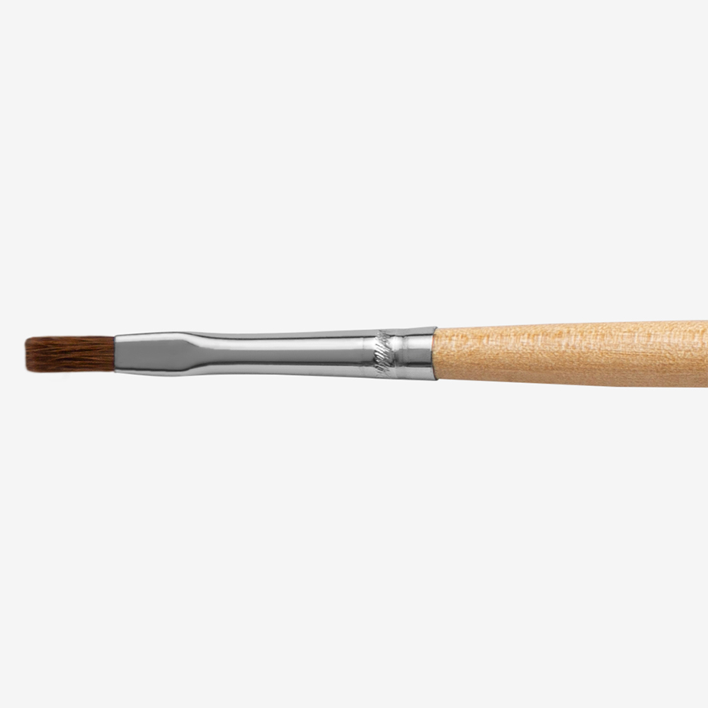 Handover : Pure Sable Brights Oil Colour Brush Long Handle : #  4