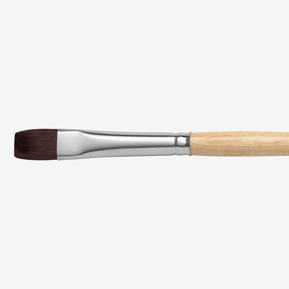 Handover : Red/Brown Teijin Synthetic Bristle Hair Brush : Bright # 6