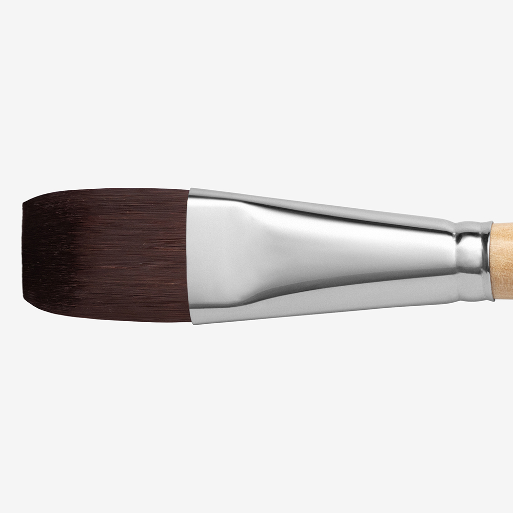 Handover : Red/Brown Teijin Synthetic Bristle Hair Brush : Bright # 14