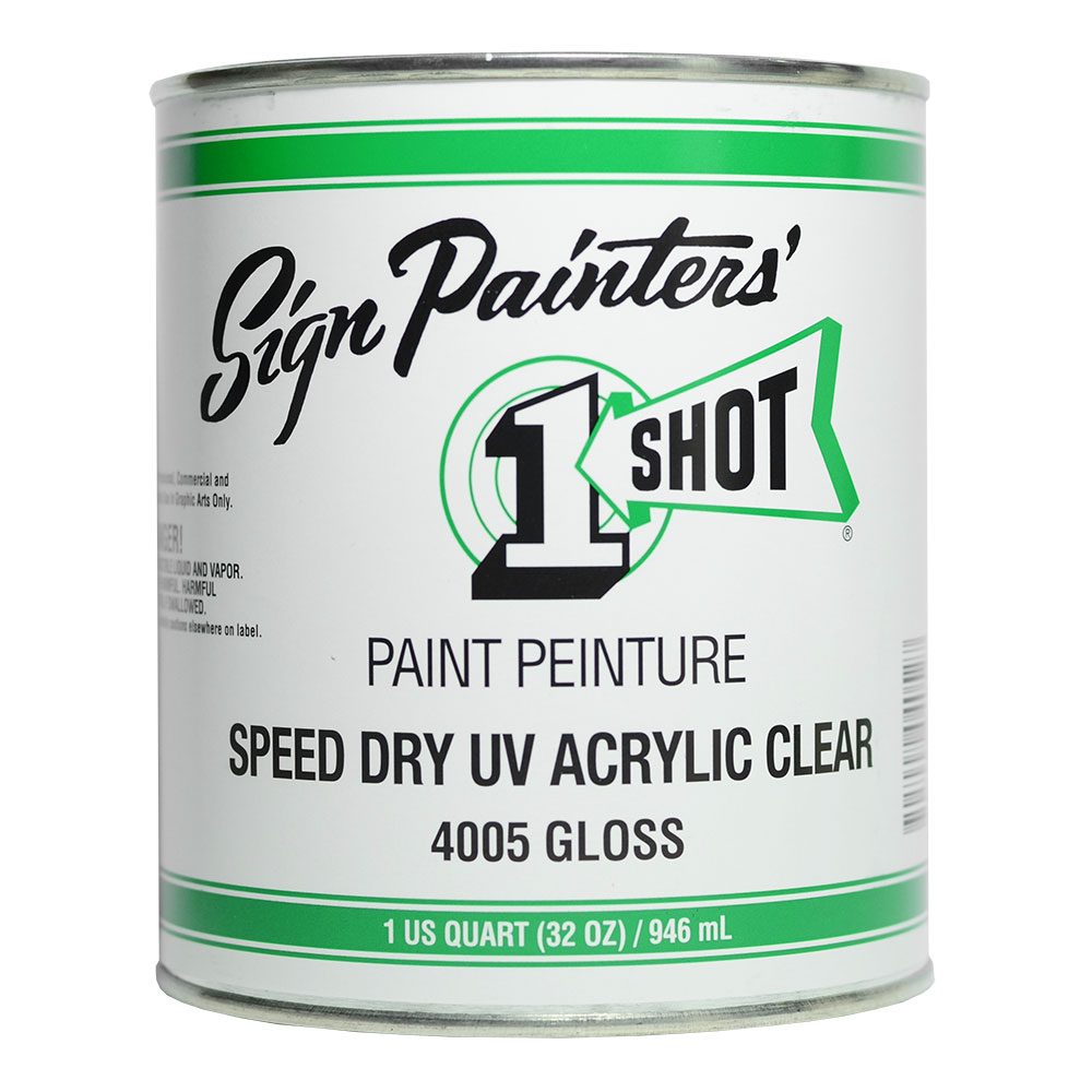 1Shot : Speed Dry UV Acrylic Clear : 946ml : Gloss