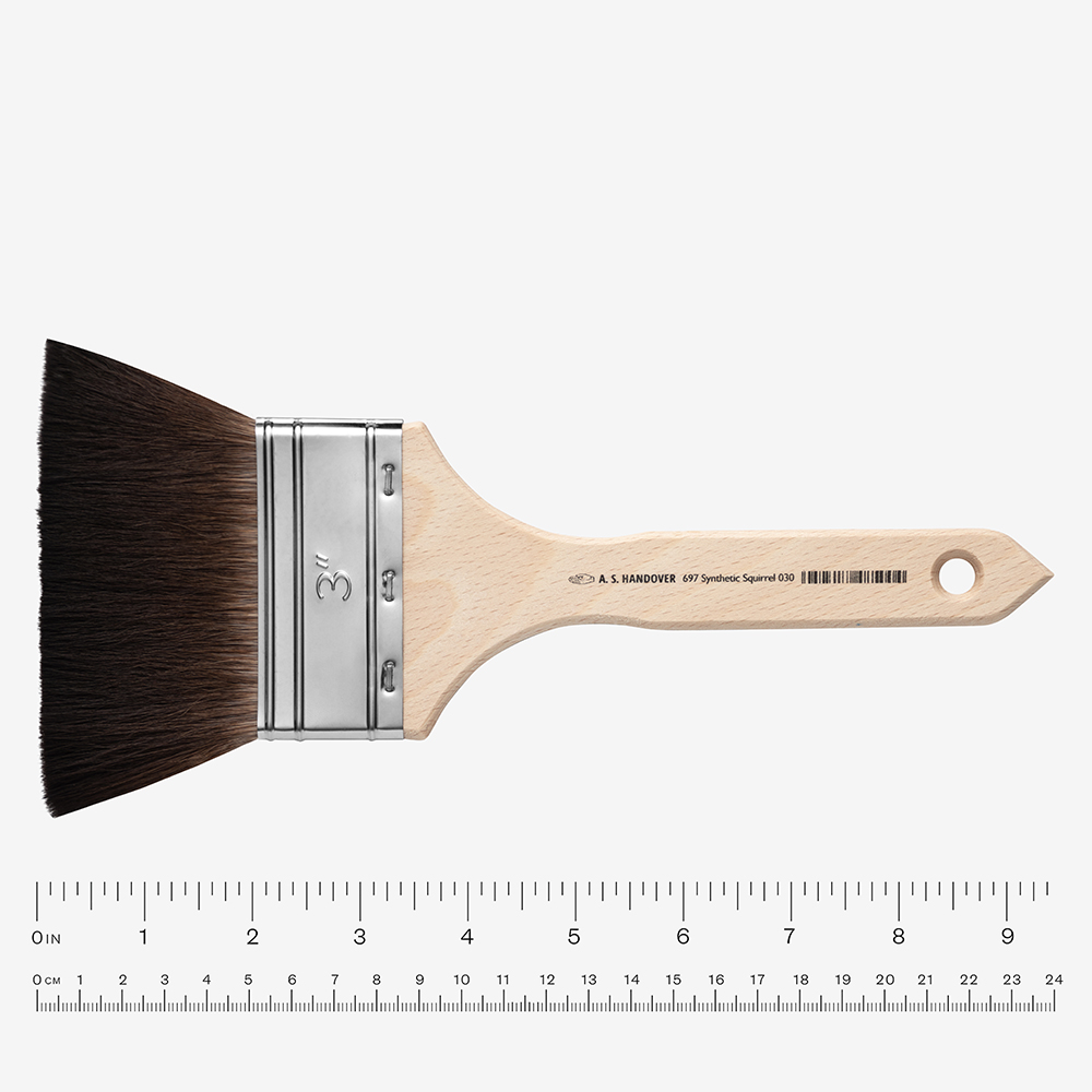 Handover : Flat Synthetic Squirrel Hair Brush : 1 in