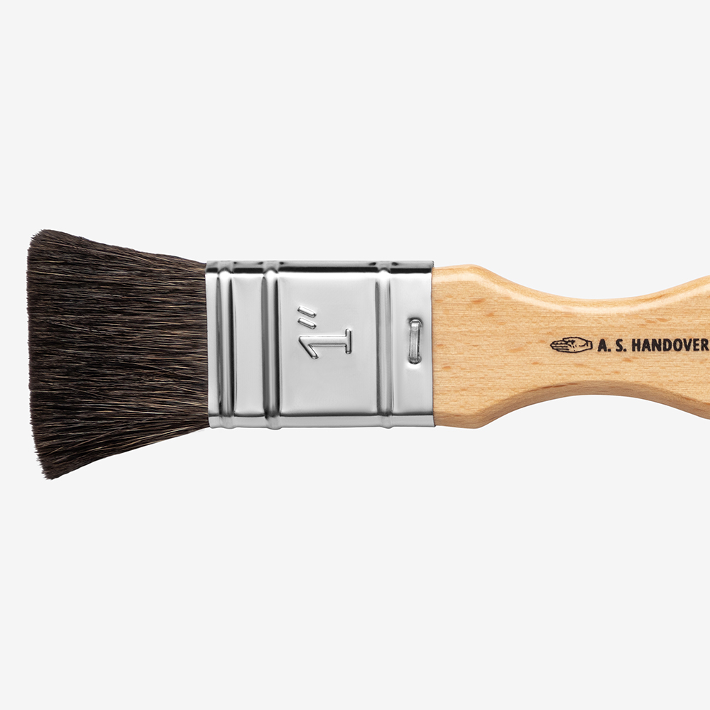 Handover : Squirrel Hair Flat Lacquer Brush : 1 in