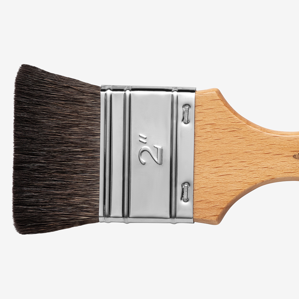 Handover : Squirrel Hair Flat Lacquer Brush : 2 in