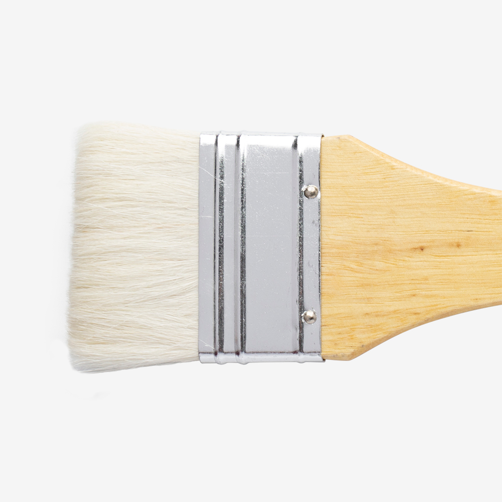 Handover :Soft White Hair Lacquer Brush in Ferrule : 50mm