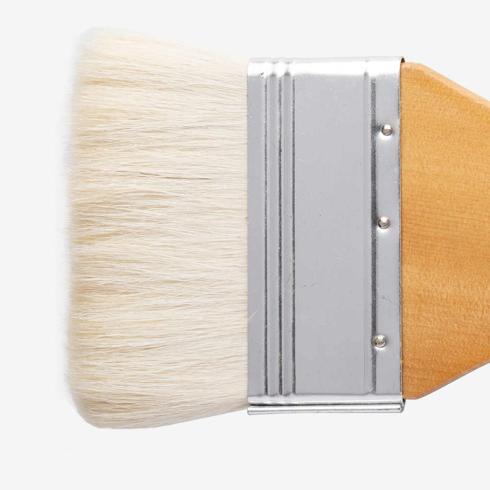 Handover :Soft White Hair Lacquer Brush in Ferrule : 80mm