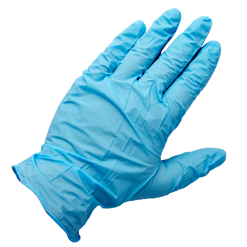 Nitrile Gloves : Box of 100 : Large