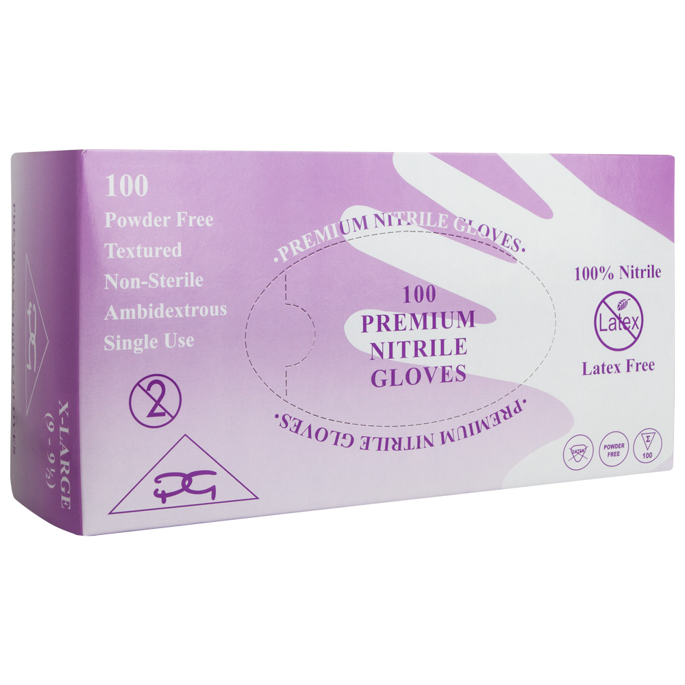 Nitrile Gloves : Box of 100