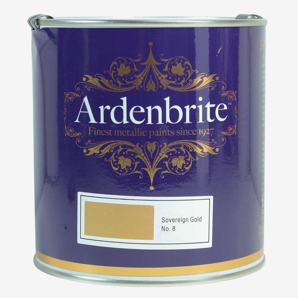 Ardenbrite : Metallic Paint : 1 litre : Sovereign Gold