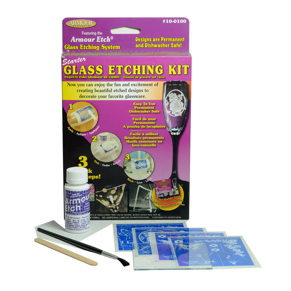 Armour Etch : Glass Etching Cream : Starter Glass Etching Kit