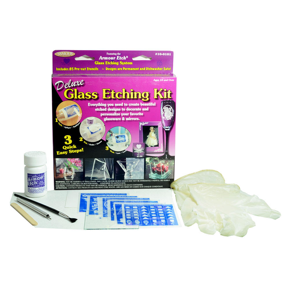 Armour Etch : Glass Etching Cream : Deluxe Glass Etching Kit