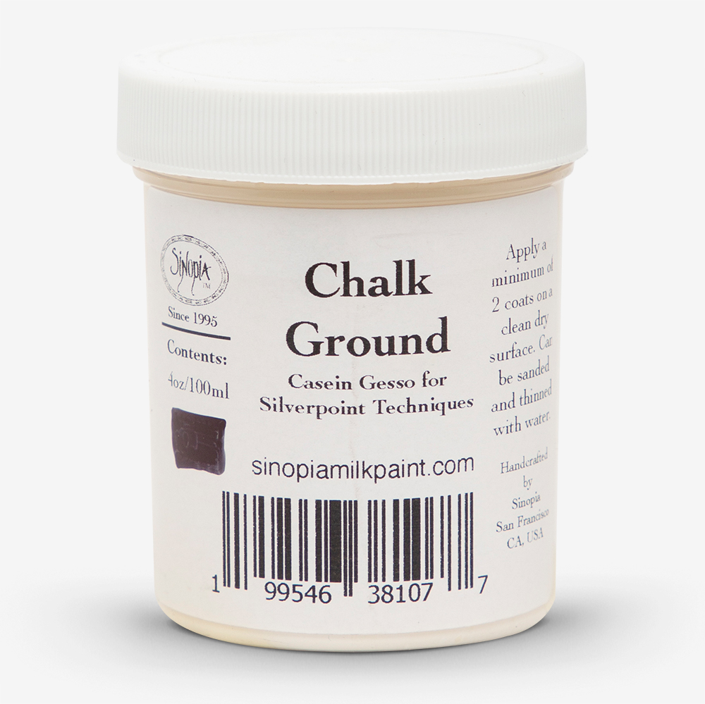 Sinopia : Chalk Ground Casein Gesso For Silverpoint : 4oz (Approx. 100ml)