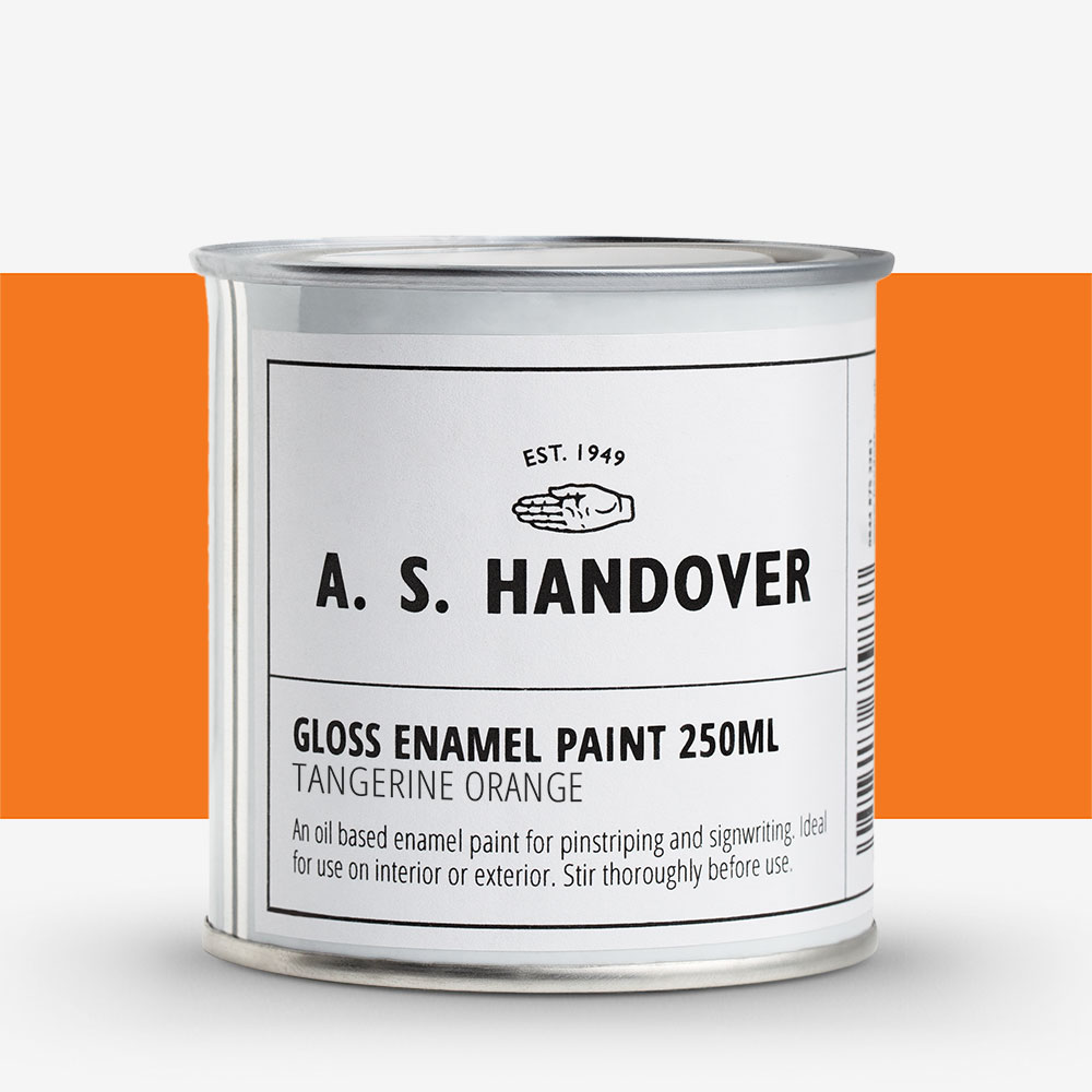Handover : Signwriting & Pinstriping Enamel: Tangerine Orange : 250ml: Gloss : By Road Parcel Only