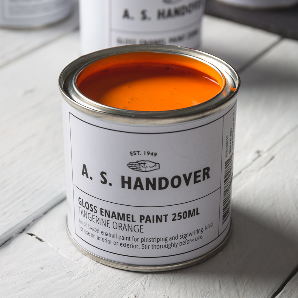 Handover : Signwriting & Pinstriping Enamel: Tangerine Orange : 250ml: Gloss : By Road Parcel Only
