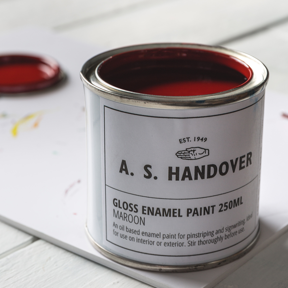 Handover : Signwriting & Pinstriping Enamel: Maroon : 250ml: Gloss : By Road Parcel Only