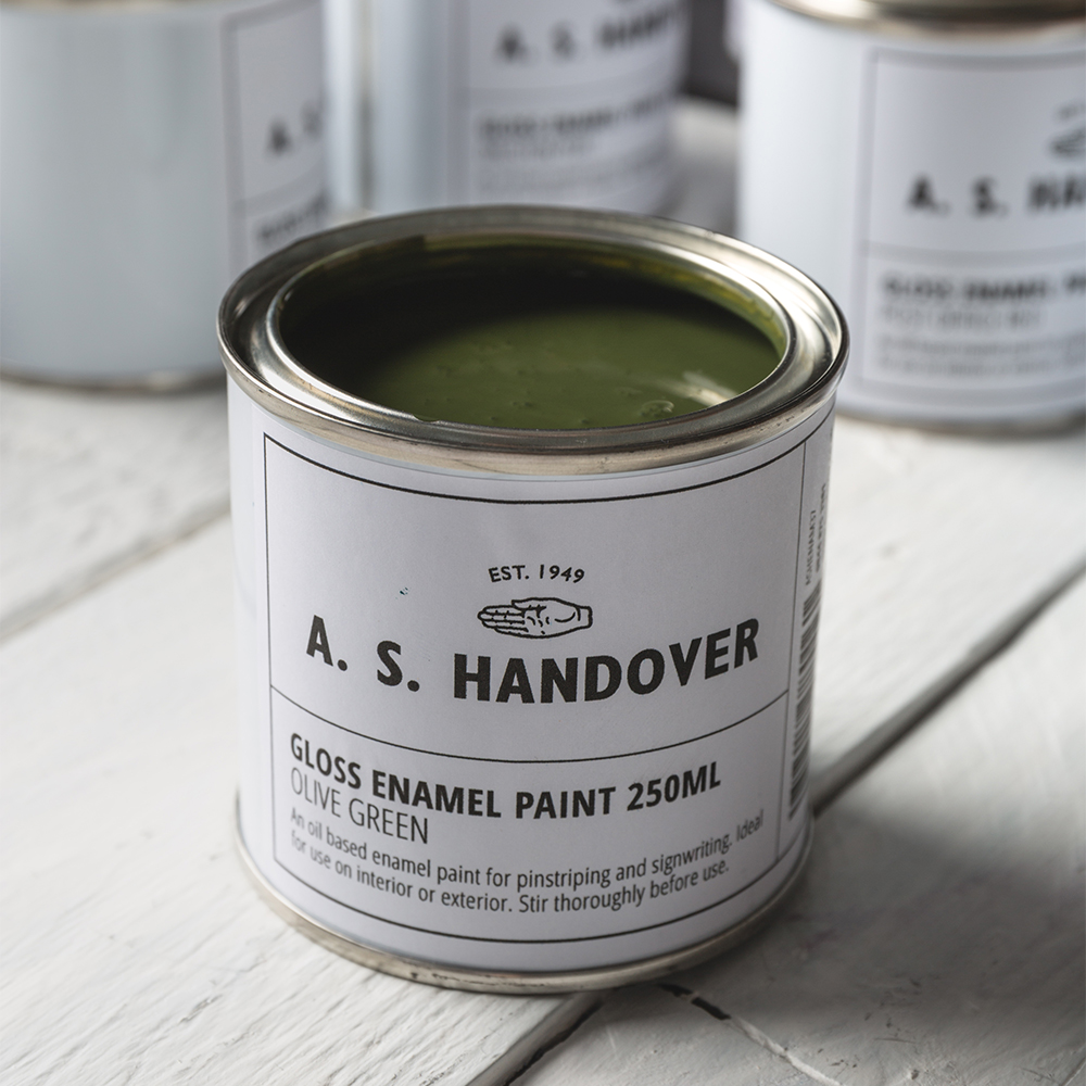 Handover : Signwriting & Pinstriping Enamel: Olive Green : 250ml: Gloss : By Road Parcel Only