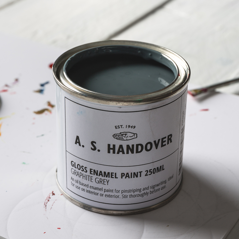 Handover : Signwriting & Pinstriping Enamel: Graphite Grey : 250ml: Gloss : By Road Parcel Only