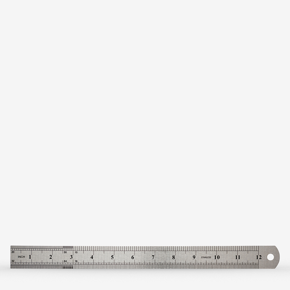 Handover : Ruler : Steel Ruler : 30 cm (12in)