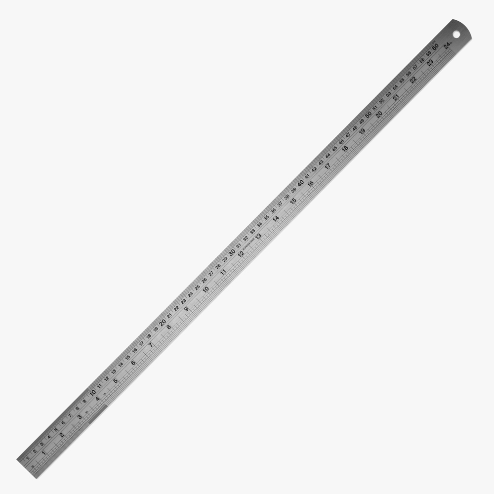 Handover : Ruler : Steel Ruler : 60 cm (24in)