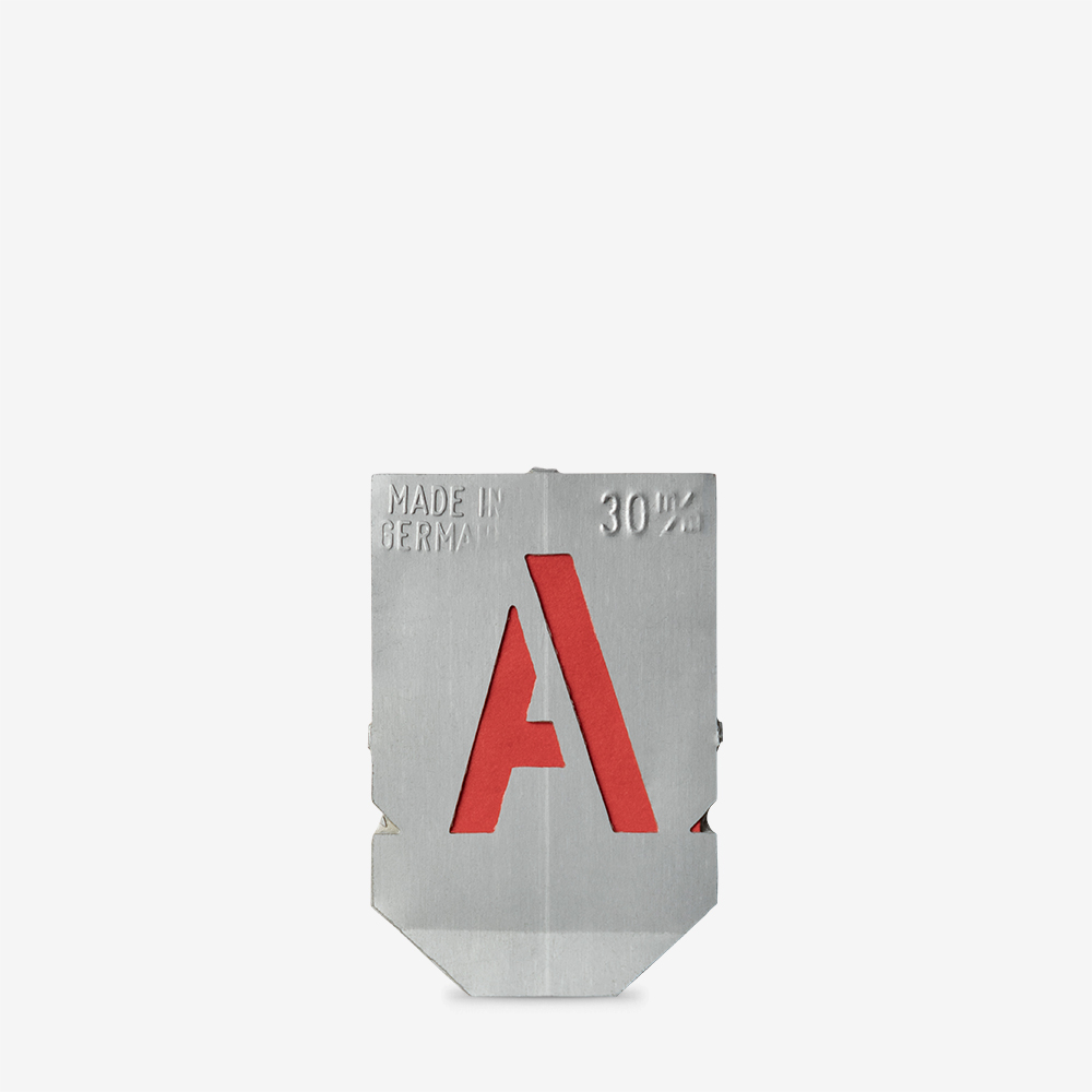 Handover : Set of Metal Lettering Stencils : A-Z : 30mm