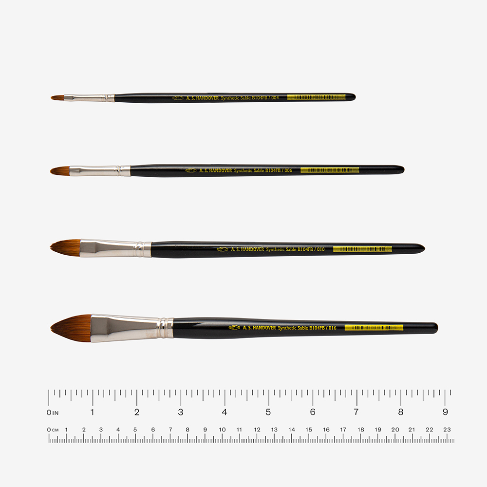 Handover : Series K : Synthetic Sable Brush : Filbert : Size 4mm