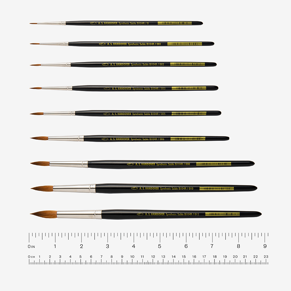 Handover : Series K : Synthetic Sable Watercolour Brush : Round : Size 12