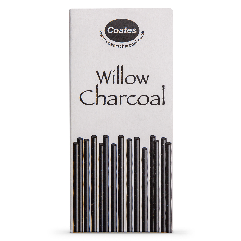 Coates : Willow Charcoal : Pack of 100 Half Sticks : Assorted Sizes