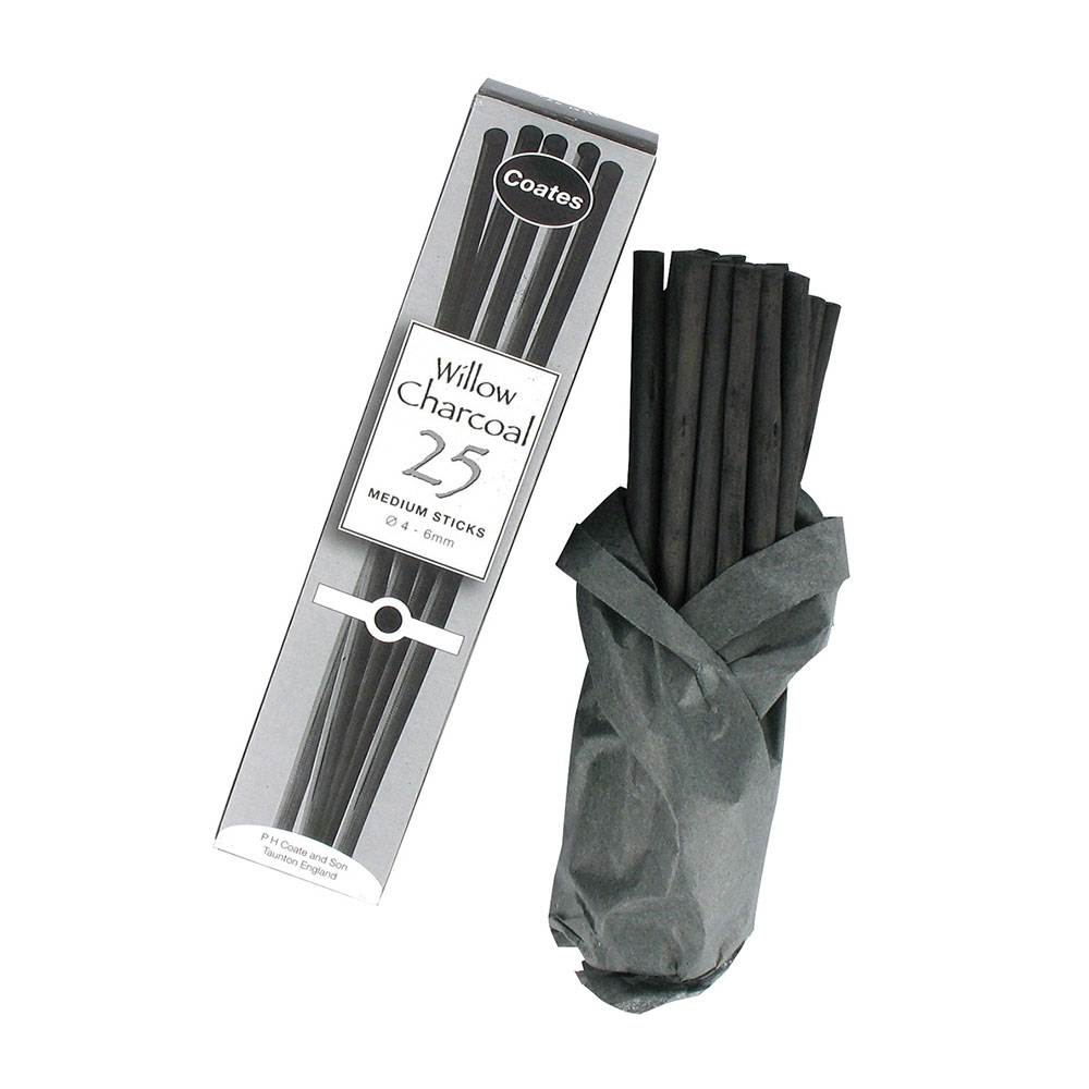 Coates : Medium Charcoal : 25 Sticks