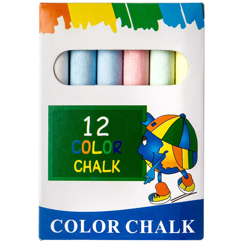 Handover :  Multi Coloured Chalk : Pack of 12