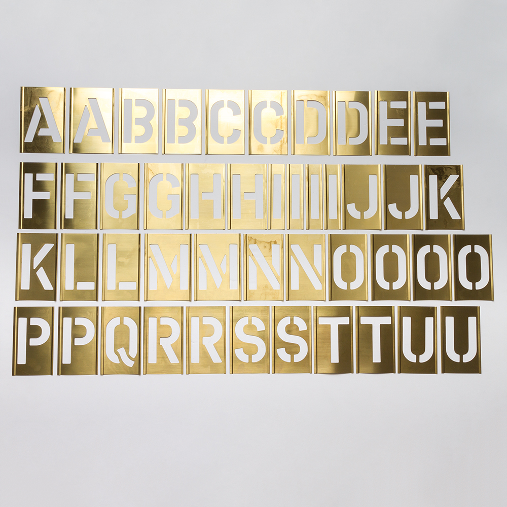 Handover  :  Interlocking  Alphabet/Lettering  Stencils  in  a  76  Piece  Set  :  2  in