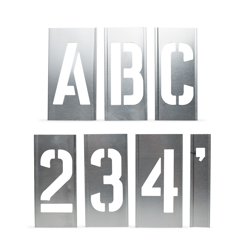 Handover  :  Interlocking  Alphabet/Lettering  Stencils  in  a  76  Piece  Set  :  4  in