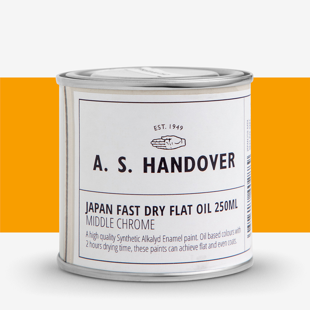 Handover : Fast Dry Flat Oil Colour 250ml : Middle Chrome