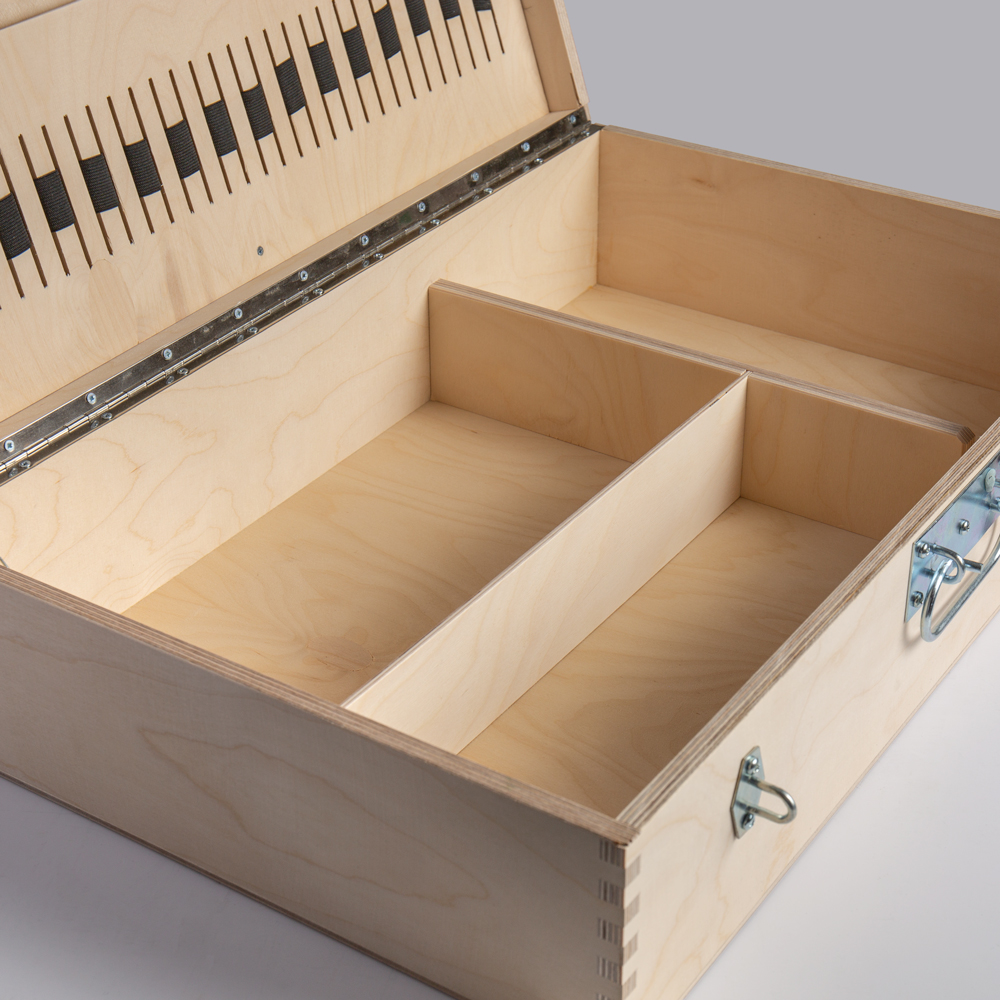 Handover : Large Wooden Kit Box : 60x18x40cm