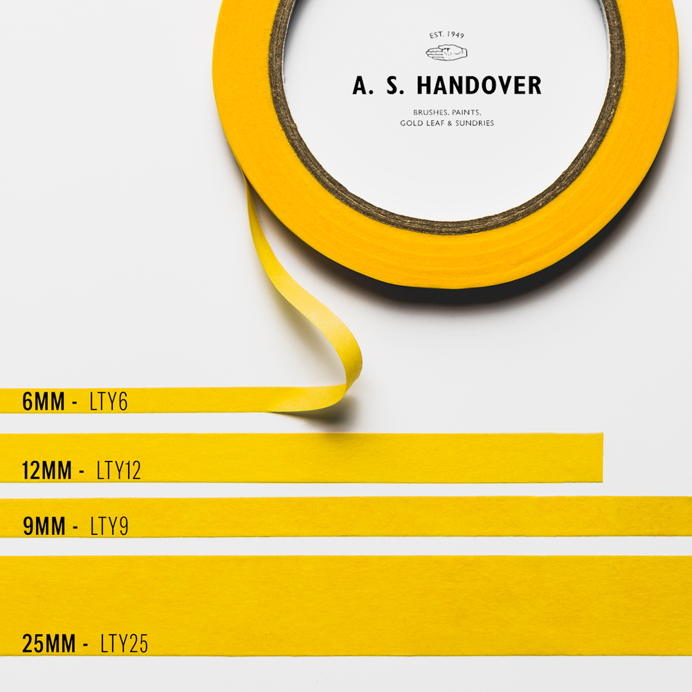 Handover : Yellow Low Tack Lining Tape: 40 metres