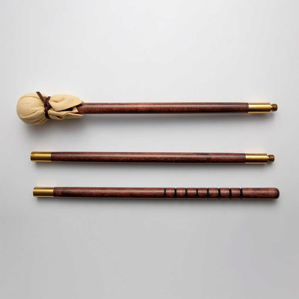 Handover : 3 Piece Wooden Mahl Stick : with Ball and Leather