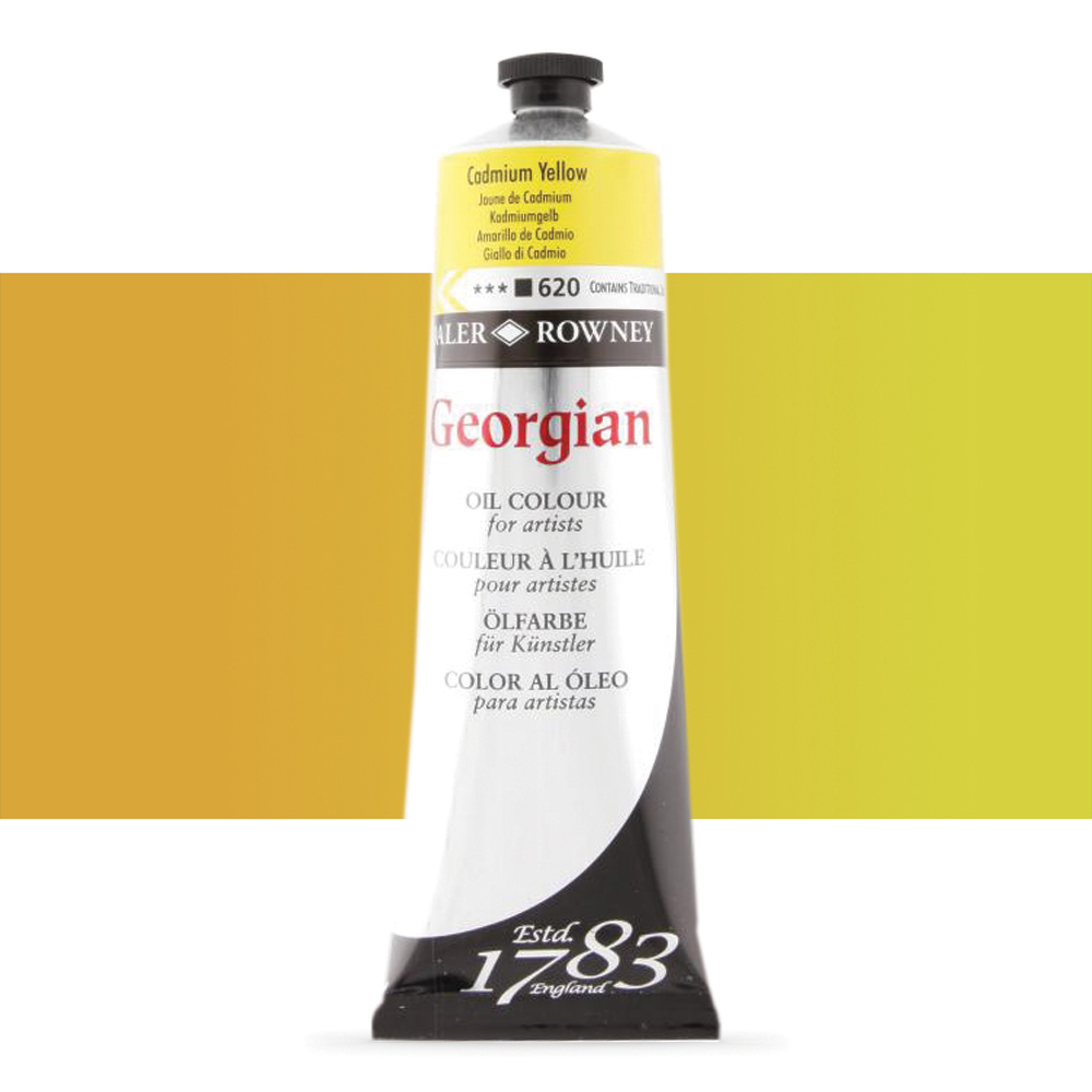 Daler Rowney : Georgian Oil Paint : 225ml : Cadmium Yellow
