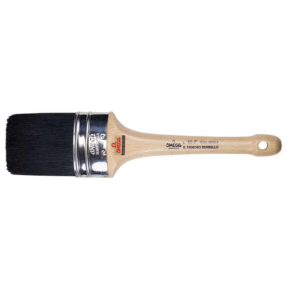 Omega : Pure Bristle Professional Oval Varnish Brush : Series 56 : Size 2