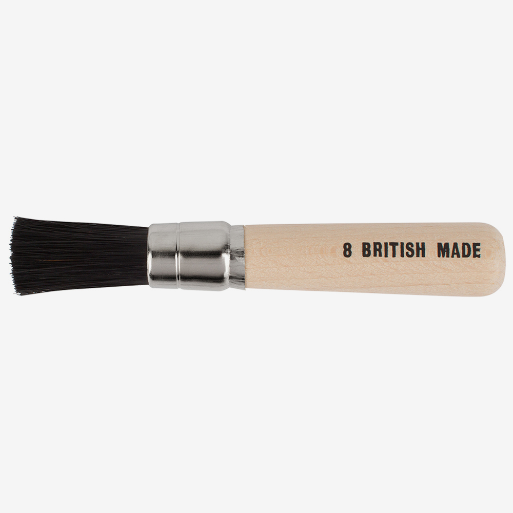 Handover : Black Bristle Stencil Brushes