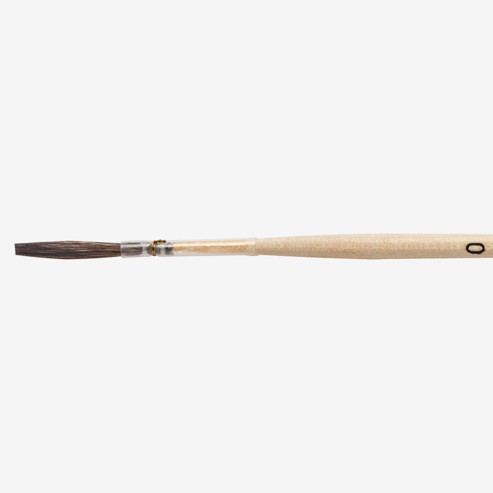 Mack : Series 179 : Brown Pencil Quill, Plain Handle : # 0