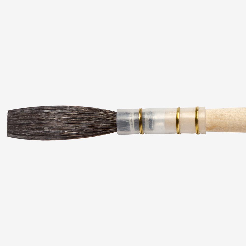 Mack : Series 179 : Brown Pencil Quill, Plain Handle : # 14