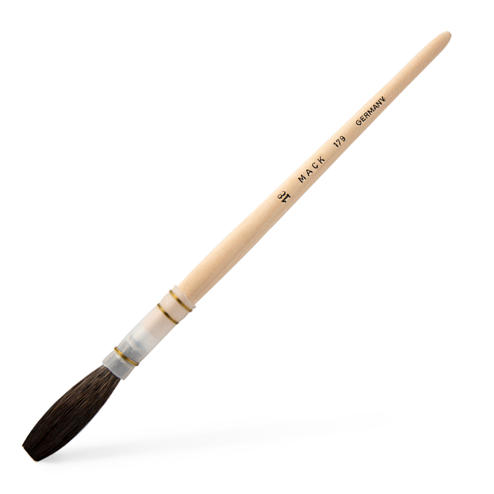 Mack : Series 179 : Brown Pencil Quill, Plain Handle : # 18