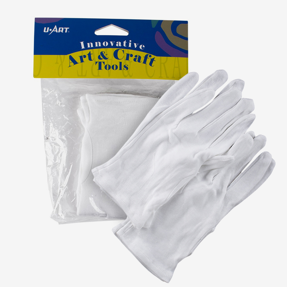 Soft Cotton Gloves : 4 Pieces
