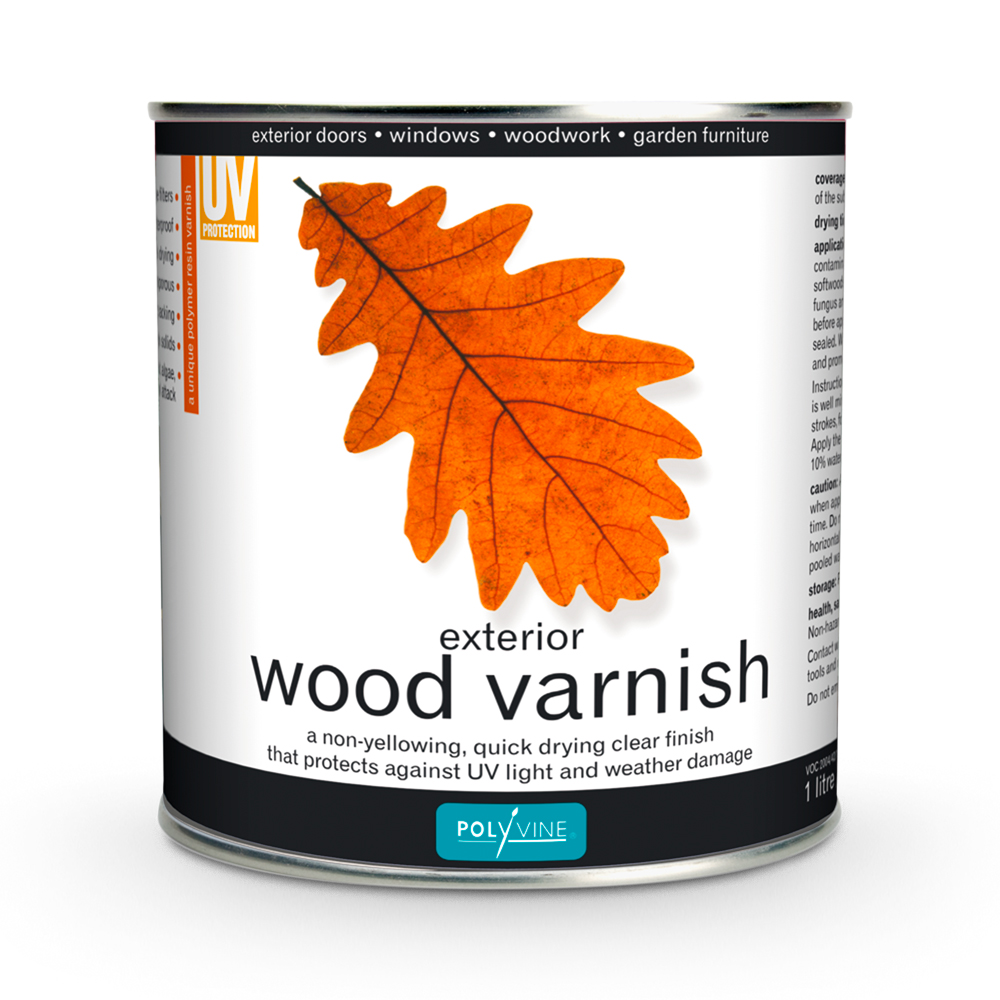 Polyvine : Exterior Wood Varnish : 1 litre