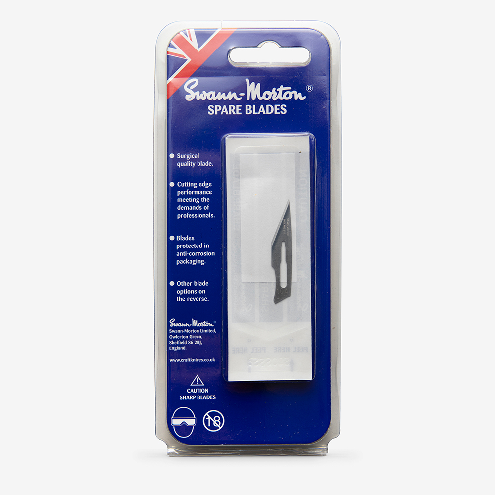 Swann Morton : Scalpel Blade No 10A for No.3 Handle (pack of 5) BLISTER PK