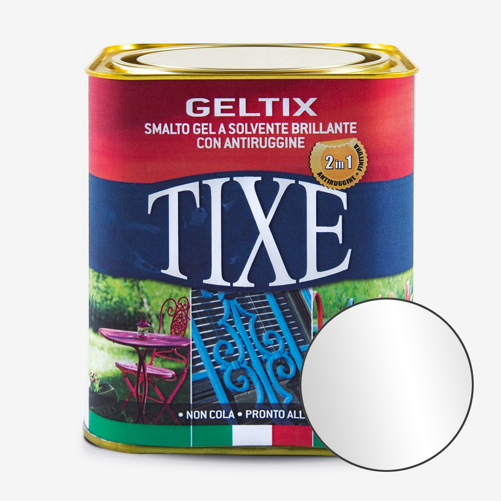 Tixe : Geltix : Anti-Rust Gel Enamel : 250ml : Clear White (Bianco Lucido)