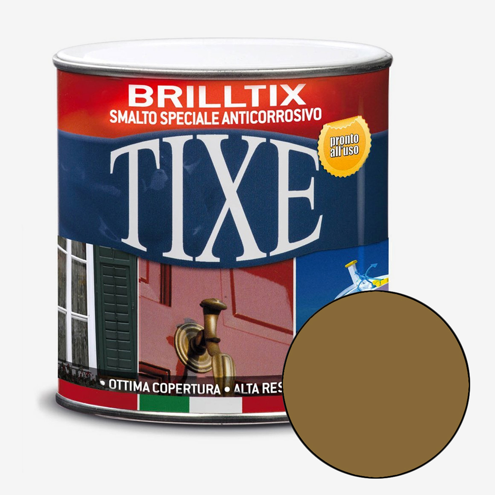 Tixe : Brilltix : Solvent Based Enamel : Satin : 500ml : Yellow Ochre (Ocra)