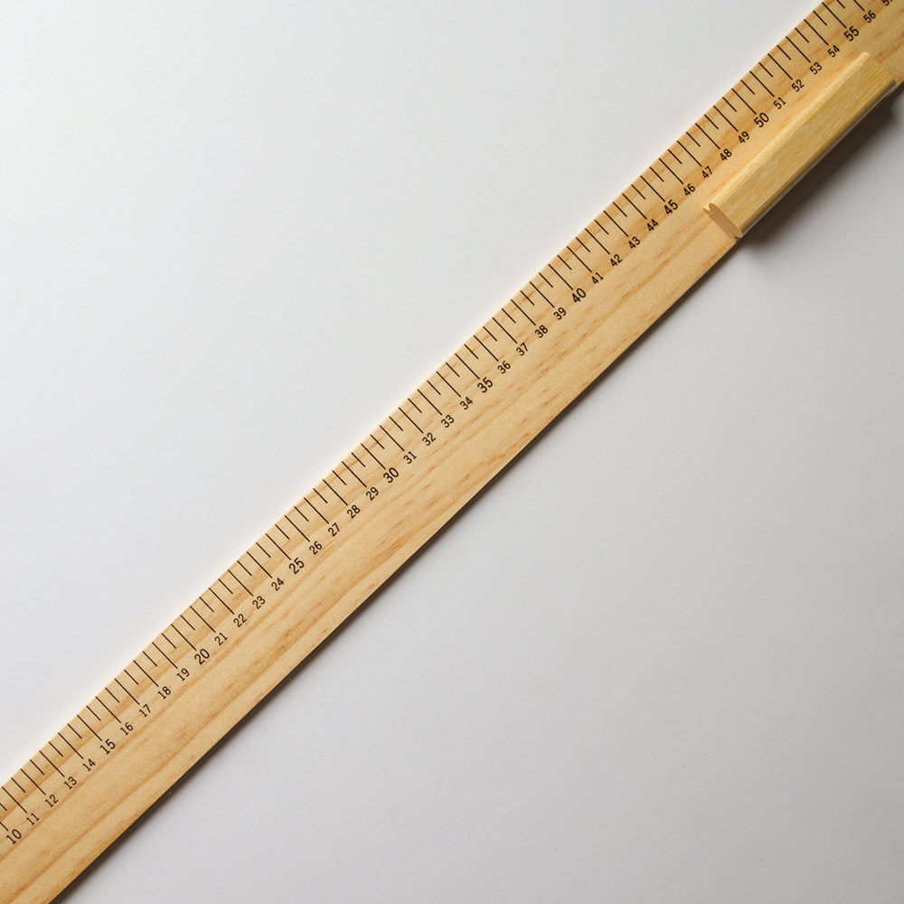 Handover : Wooden Ruler with Handle Grip : 1 m